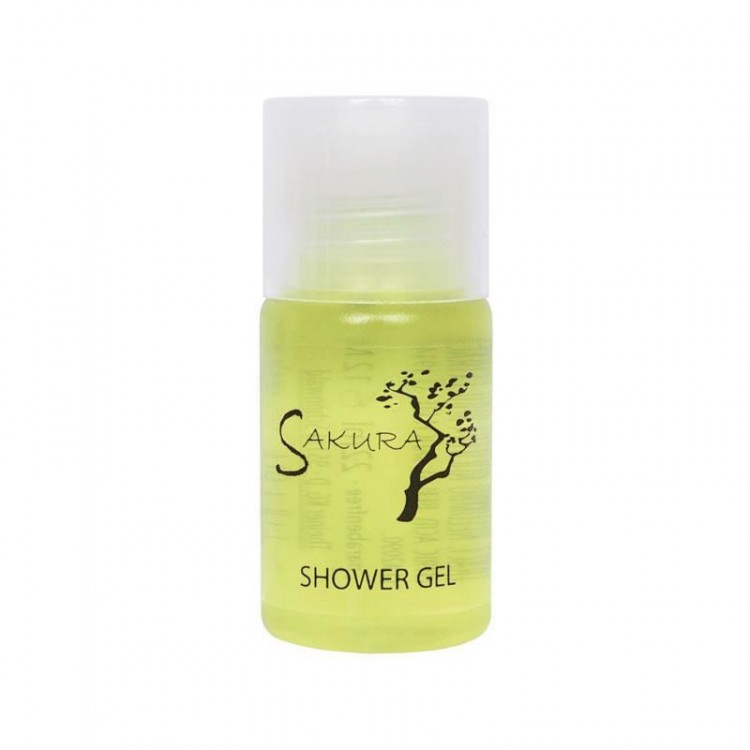 Sakura sprchový gel lahvička 22ml | Hotelová kosmetika